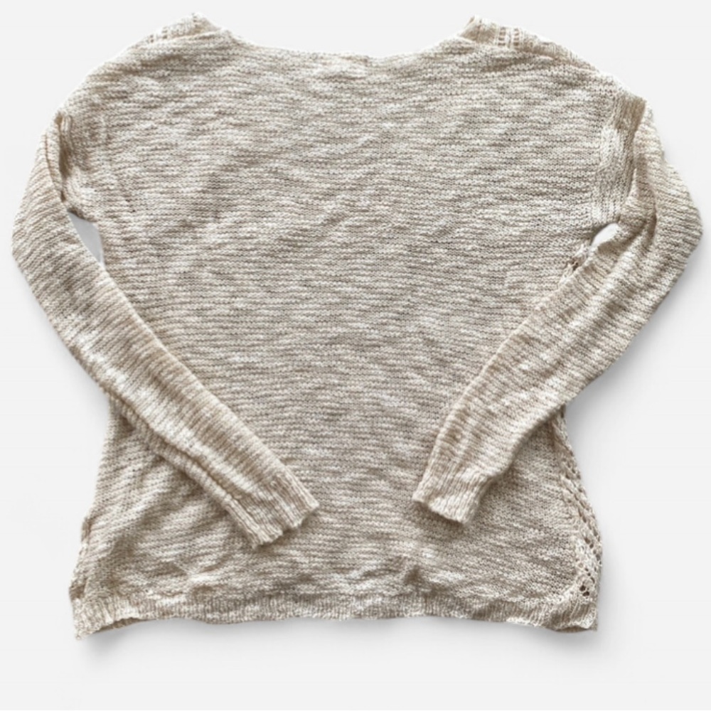 Cloudchaser Juniors Knit Pullover Sweater Beige Size Medium - Picture 2 of 5